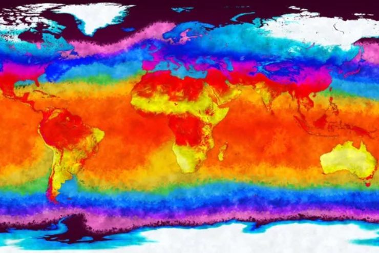 Mappa del riscaldamento globale