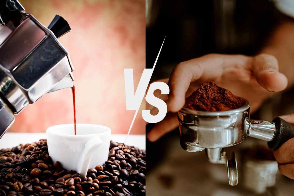 Caffè in moka vs caffè con macchinetta